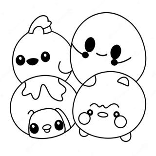 Cute Tsum Tsum Characters Coloring Page 94745-34061