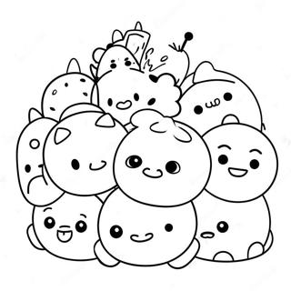 Cute Tsum Tsum Characters Coloring Page 94745-34062