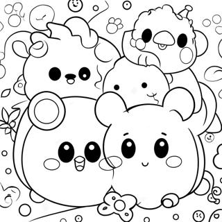 Adorable Tsum Tsum Animals Coloring Page 94746 34065