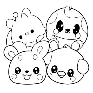 Adorable Tsum Tsum Animals Coloring Page 94746 34066