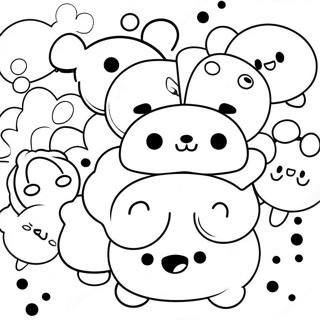 Colorful Tsum Tsum Stack Coloring Page 94747 34070