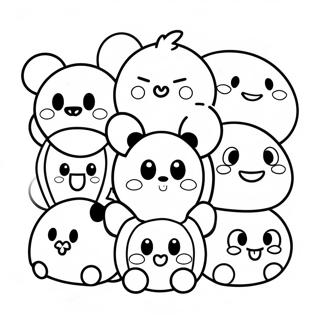 Colorful Tsum Tsum Stack Coloring Page 94747 34072