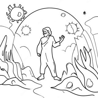 Colorful Creation Of Genesis Coloring Page 94771-34083