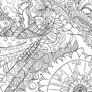 Tie Dye Coloring Pages