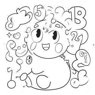 Colorful Number Characters Coloring Page 94849-34144