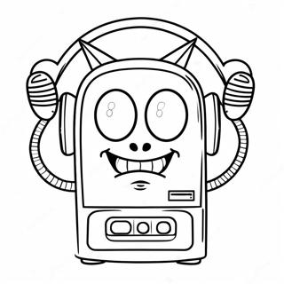 Alastor The Radio Demon Coloring Page 94874-34164