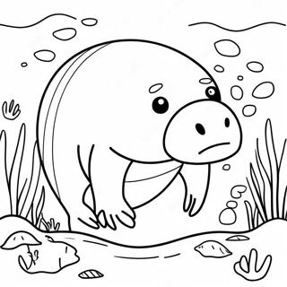 Manatee Coloring Page 94977-34237