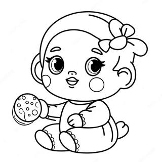 Cute Baby Alive Doll Coloring Page 95080-34321