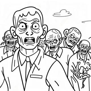 Zombies 2 Coloring Pages