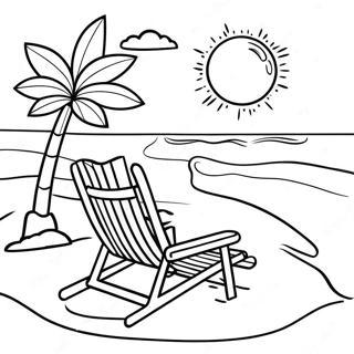 Realistic Beach Coloring Pages