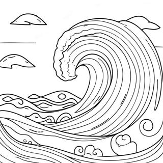 Calm Ocean Waves Coloring Page 95132 34365