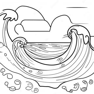 Calm Ocean Waves Coloring Page 95132 34368