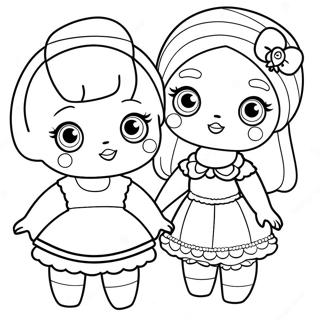 Cute Lol Dolls Coloring Page 95157 34383