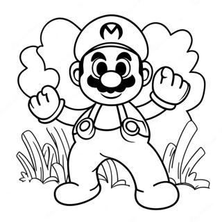 New Super Mario Bros Movie Coloring Page 95232-34440