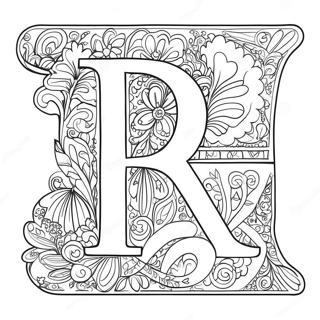 Colorful Russian Letters Coloring Page 95360-34543