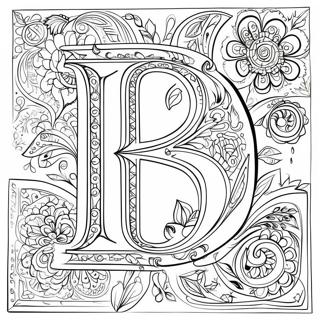Intricate Russian Letter Designs Coloring Page 95362-34551