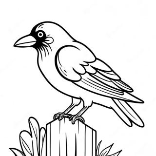 Crow Coloring Pages