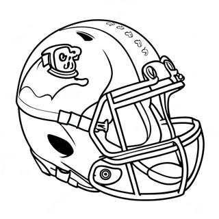 Colorful Football Helmet Coloring Page 95538-34684