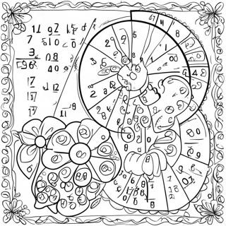 Math Mystery Coloring Pages