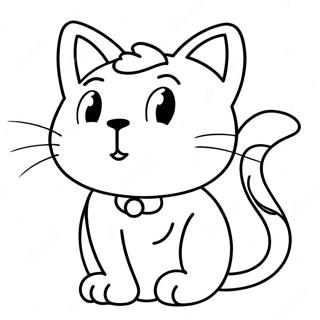 Cat Mario Coloring Page 95613-34776