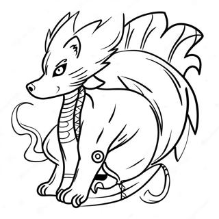 Naruto Nine Tails Coloring Page 95638-34794