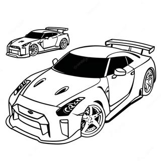 Gtr Coloring Pages