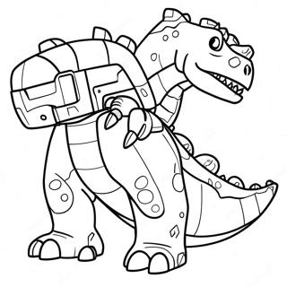 Colorful Dinotrux Adventure Coloring Page 95717-34857