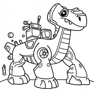Colorful Dinotrux Adventure Coloring Page 95717-34860