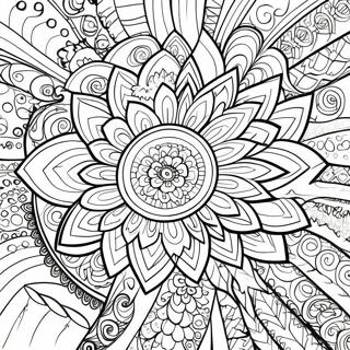 Relaxing Mandala Therapy Coloring Page 95743-34877