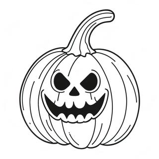 Creepy Halloween Pumpkin Coloring Page 95768-34897