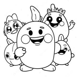 Funny Oddbods Coloring Page 95794-34917