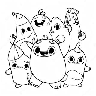 Funny Oddbods Coloring Page 95794-34918