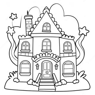 Whimsical Toca Boca Paper Doll House Coloring Page 95821-34945
