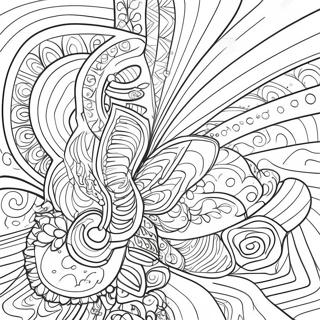 Vibrant Abstract Art Coloring Page 9586 2753