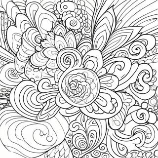 Vibrant Abstract Art Coloring Page 9586 2754