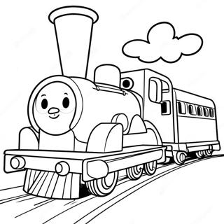 Colorful Toy Train Coloring Page 95870-34978