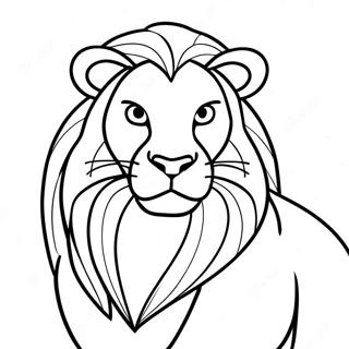 Majestic Mufasa Coloring Page 95895-34997