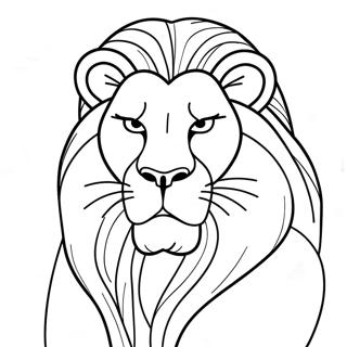 Majestic Mufasa Coloring Page 95895-34998