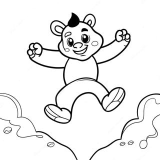 Bam Bam Jumping High Coloring Page 95950-35052