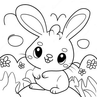 Sunny Bunnies Shiny Coloring Pages