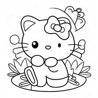 Hello Kitty Thanksgiving Coloring Pages