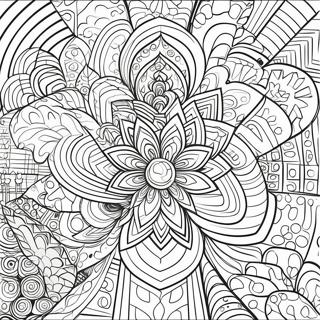 Optical Illusion Geometric Coloring Pages