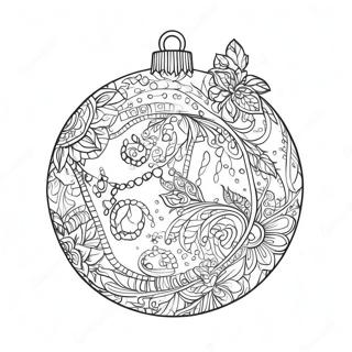 Detailed Christmas Ornament Coloring Page 96131-35186