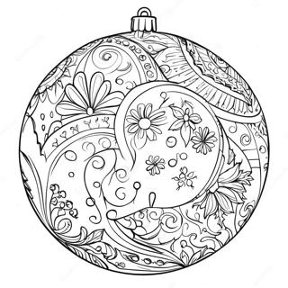 Detailed Christmas Ornament Coloring Page 96131-35187