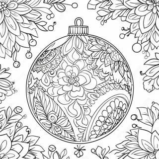 Detailed Christmas Ornament Coloring Page 96131-35188