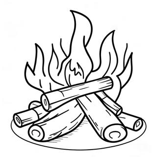 Campfire Coloring Pages