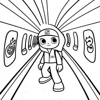 Subway Surfers Coloring Pages