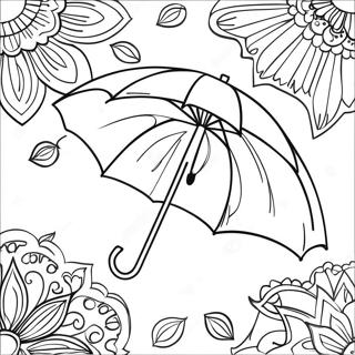 Umbrella Coloring Pages