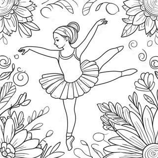 Realistic Ballerina Coloring Pages