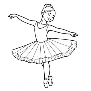 Realistic Ballerina Coloring Page 96413-35394